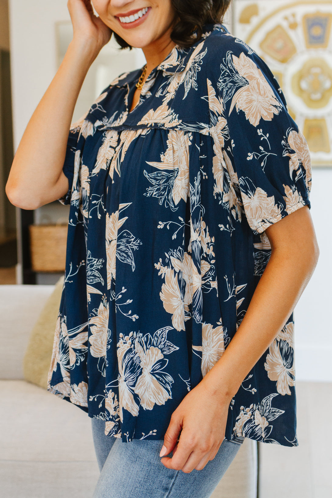 Just Coasting Floral Blouse - Lavish Fix