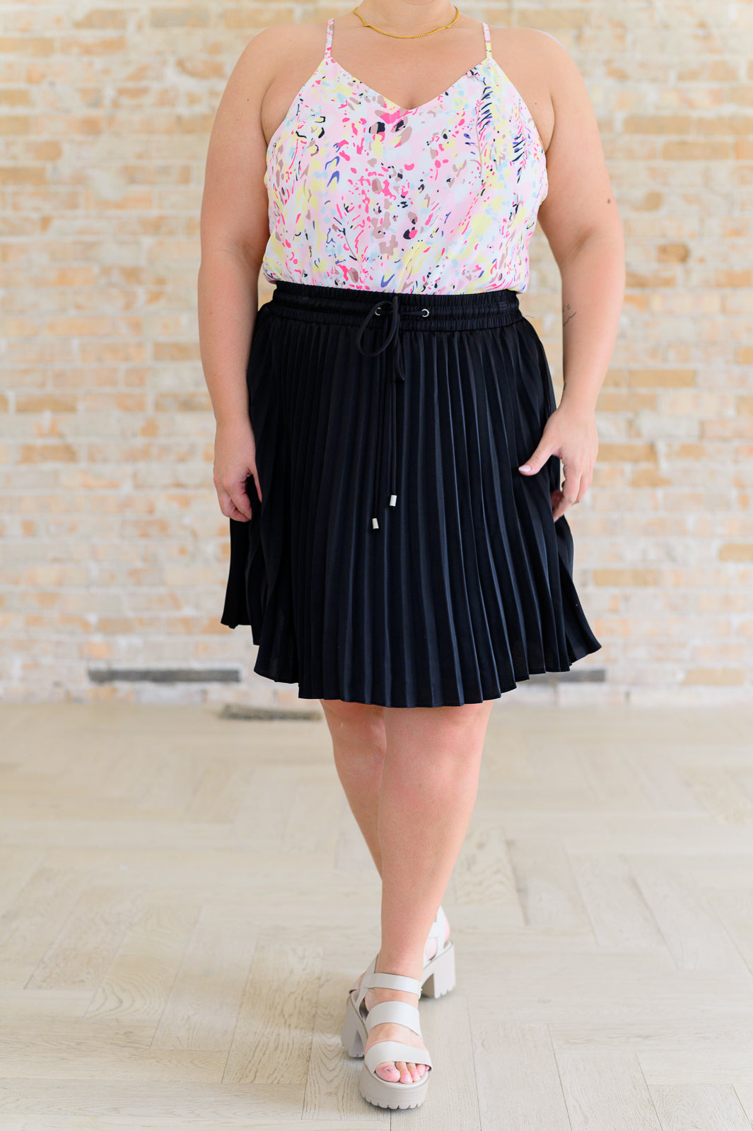 Just a Flirt Pleated Skirt in Black - Lavish Fix