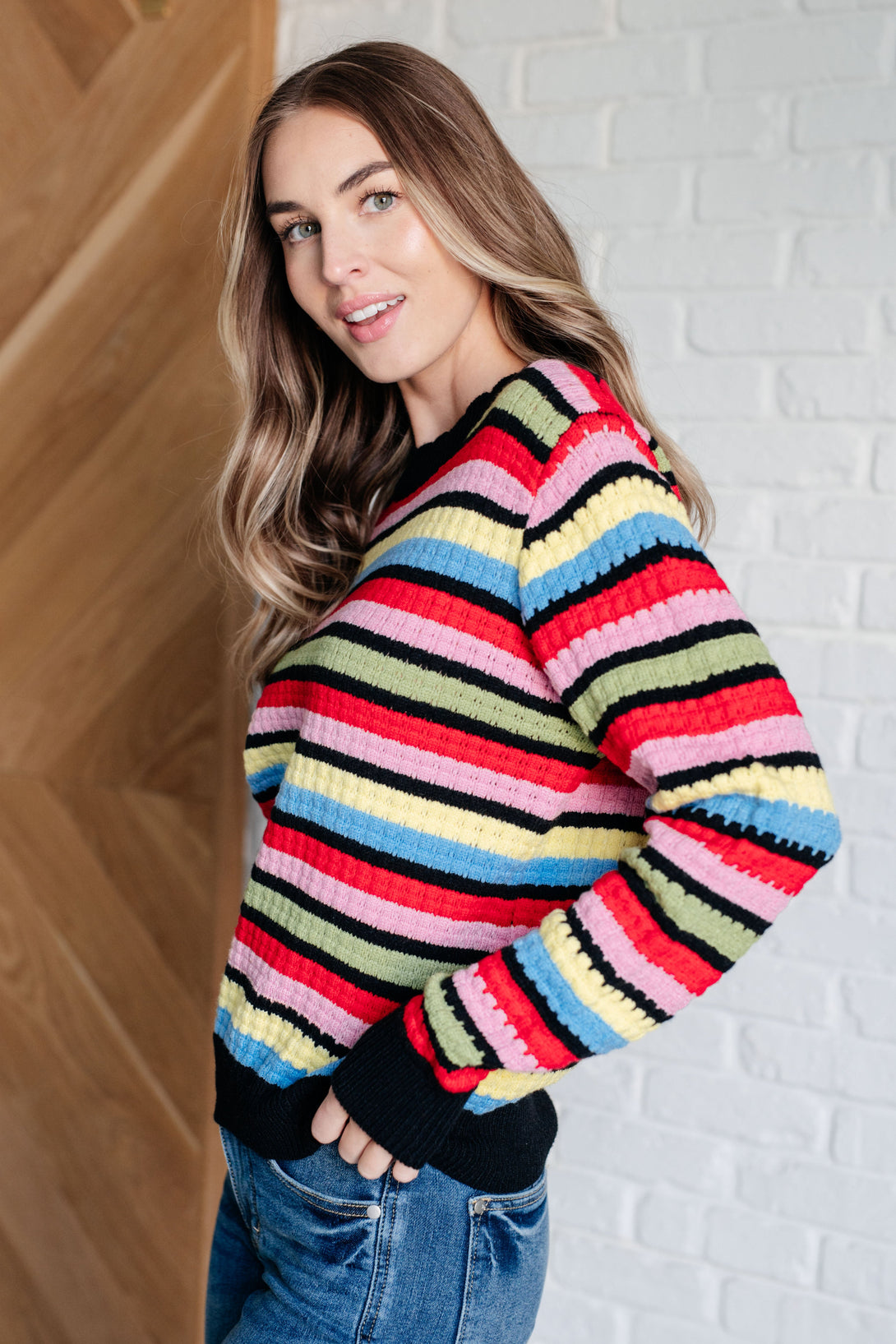 Keep Dreaming Striped Sweater - Lavish Fix