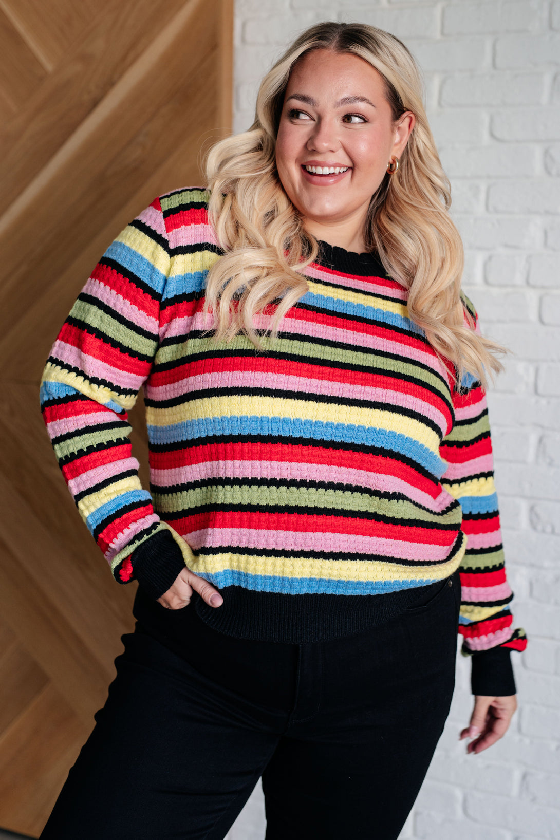 Keep Dreaming Striped Sweater - Lavish Fix