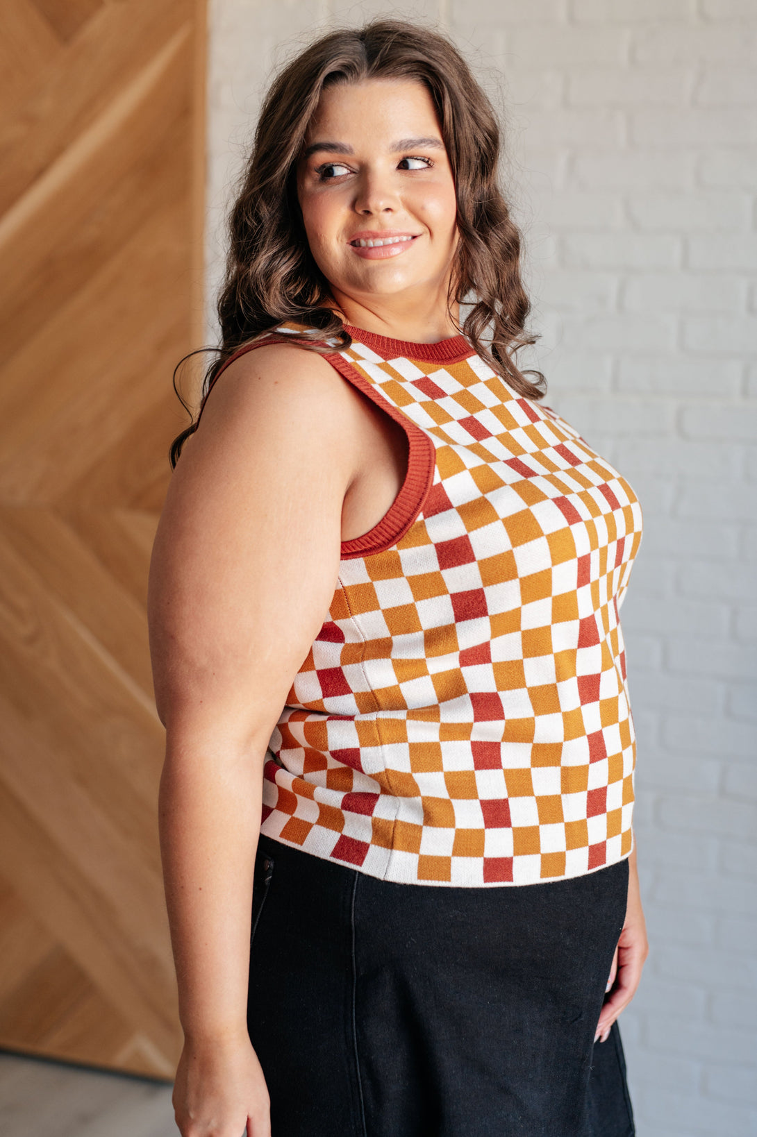 Keeping Score Checkered Tank - Lavish Fix