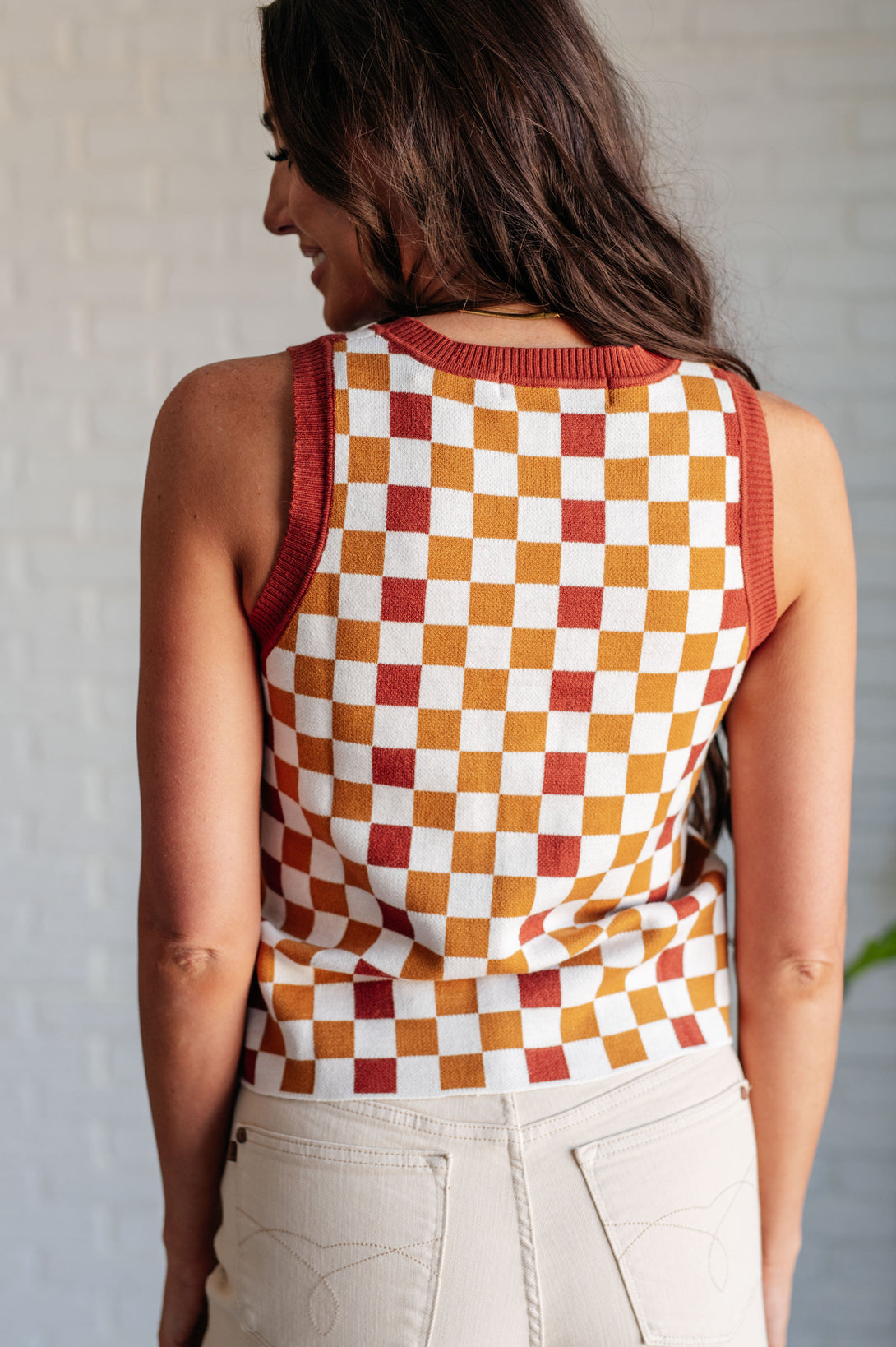 Keeping Score Checkered Tank - Lavish Fix