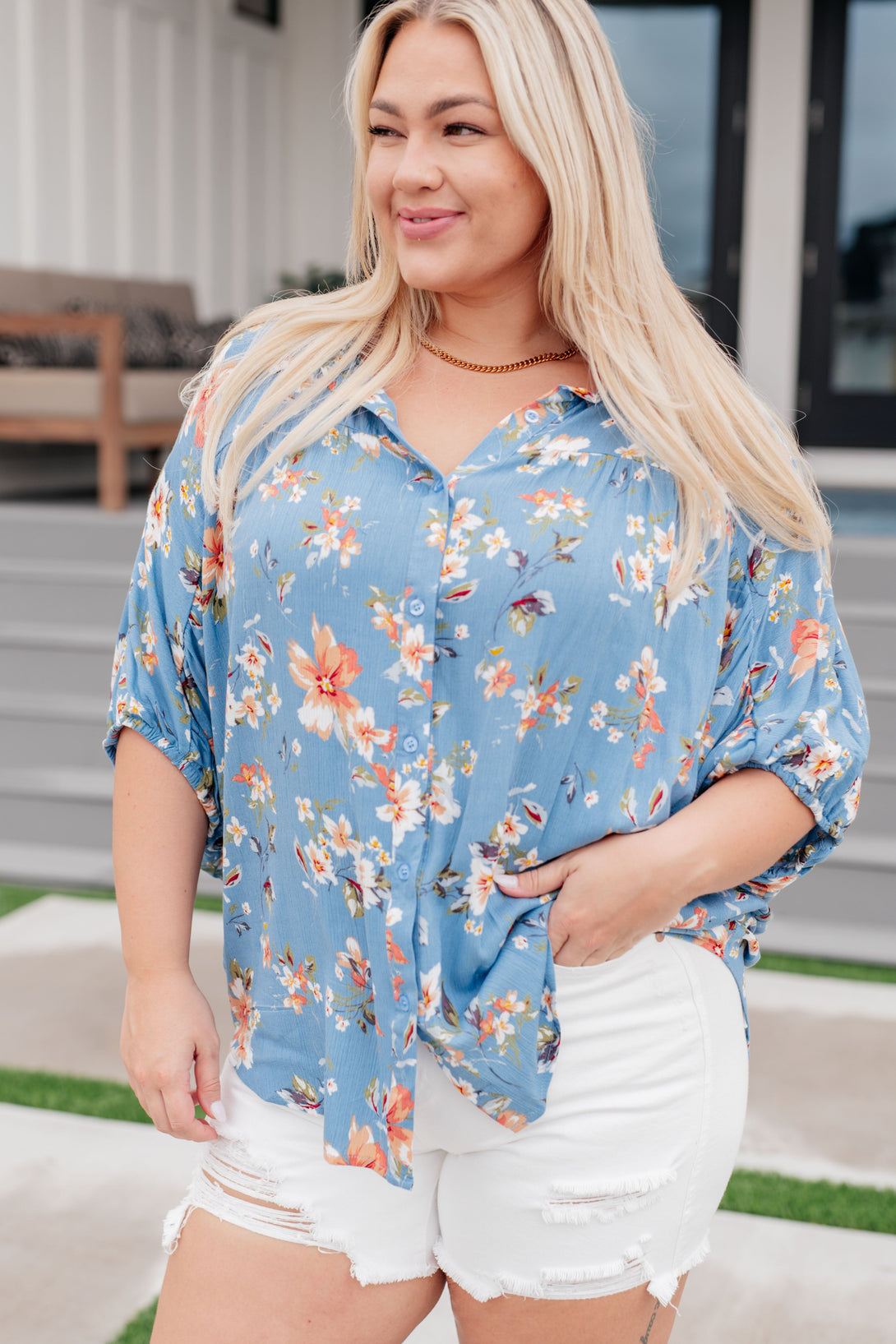 Lanikai Floral Button Down - Lavish Fix