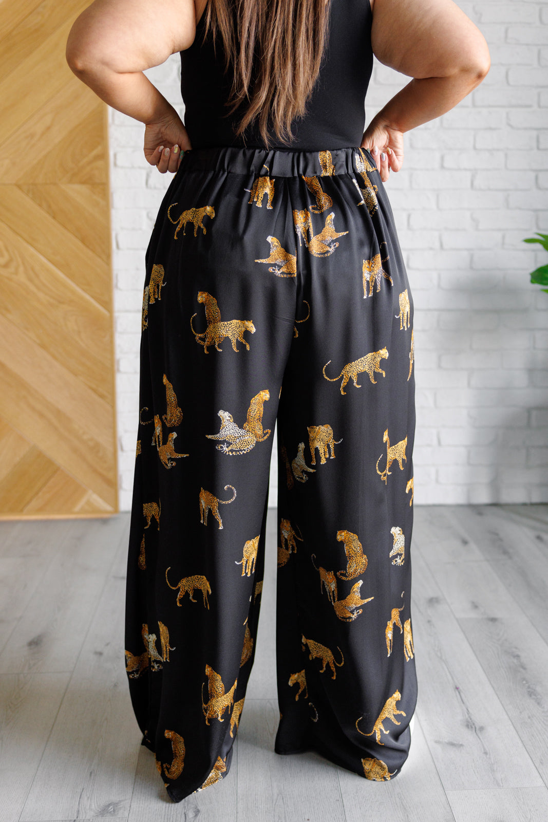 Legendary in Leopard Satin Wide Leg Pants - Lavish Fix