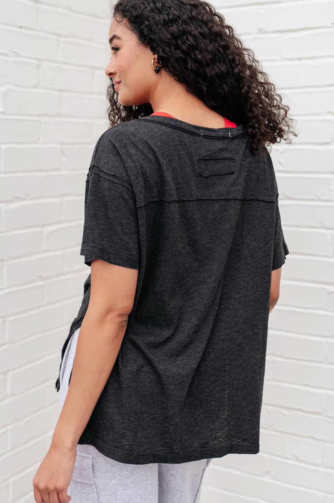 Let Me Live Relaxed Tee in Black - Lavish Fix