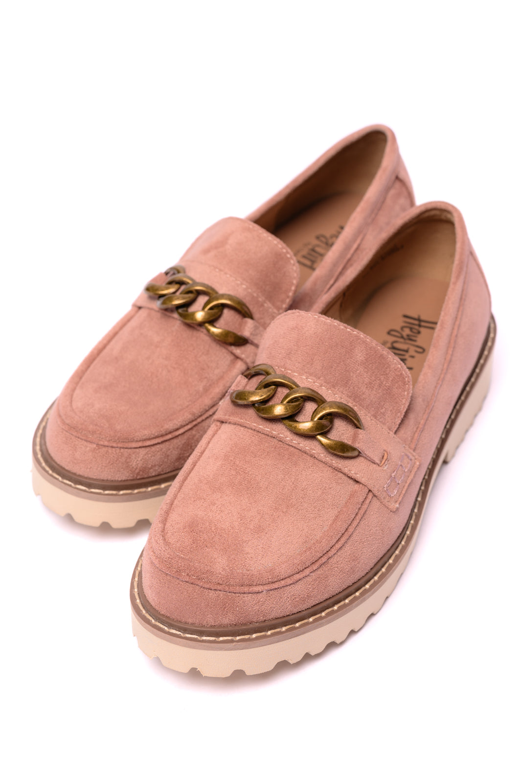 Literally Loafers in Blush Faux Suede - Lavish Fix