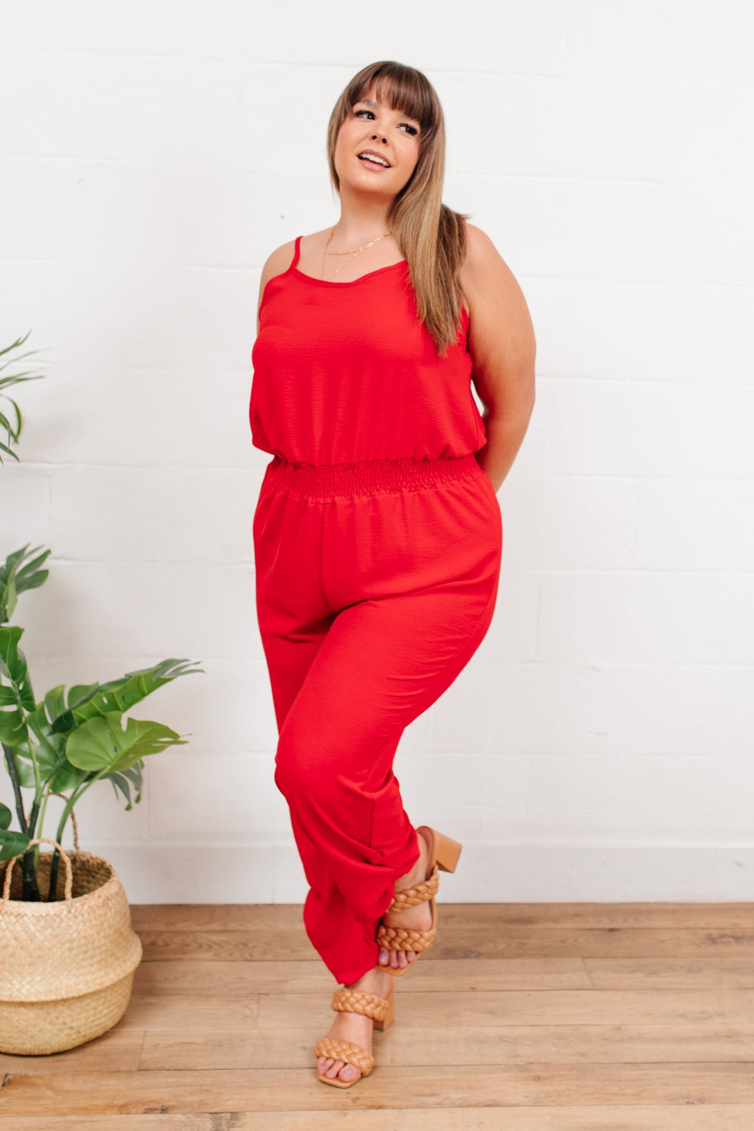 Livin' The Dream Jumpsuit in Red - Lavish Fix