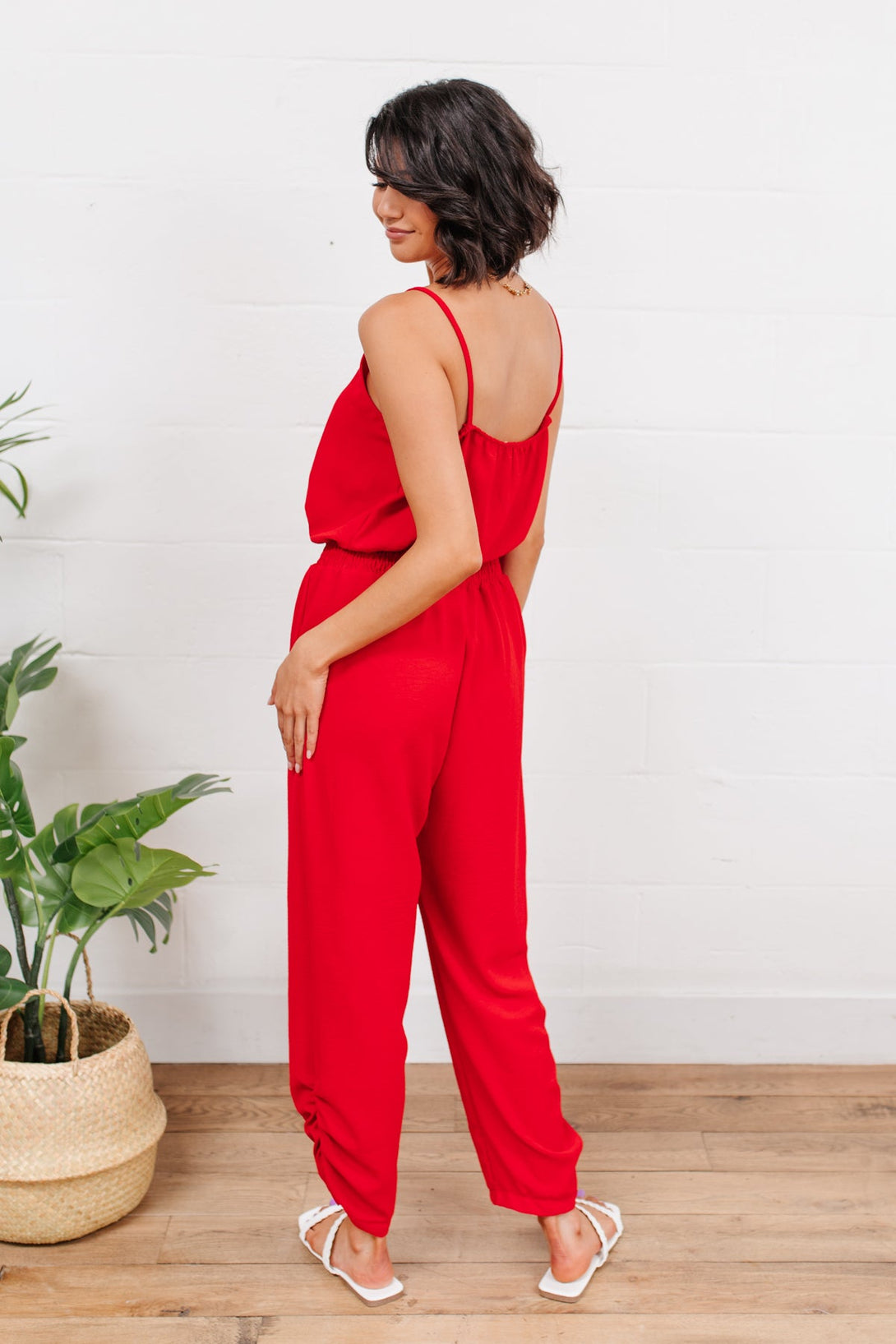 Livin' The Dream Jumpsuit in Red - Lavish Fix