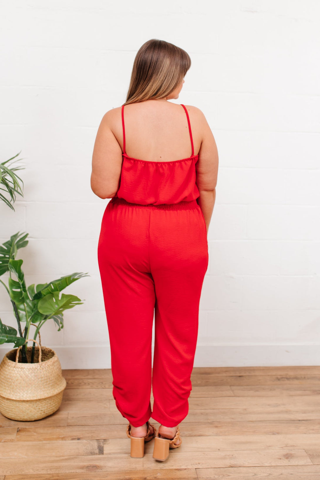 Livin' The Dream Jumpsuit in Red - Lavish Fix