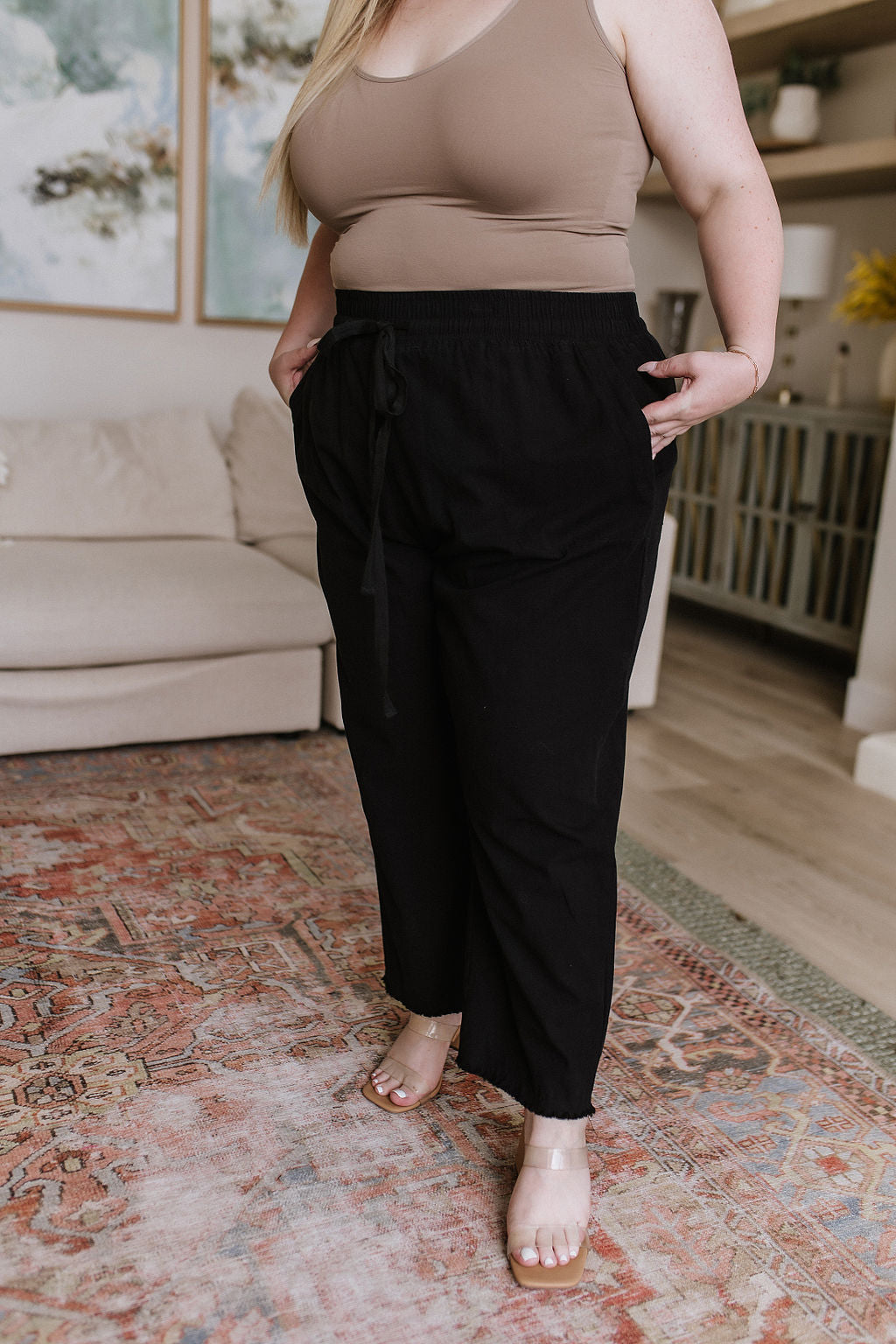 Love Me Dearly High Waisted Pants in Black - Lavish Fix