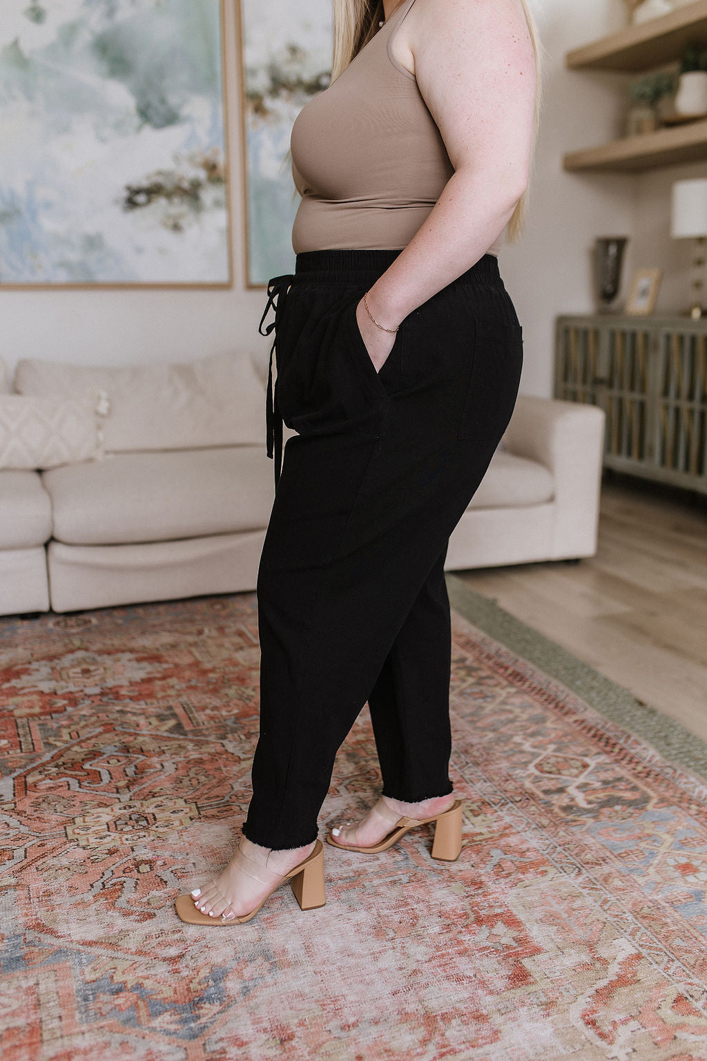 Love Me Dearly High Waisted Pants in Black - Lavish Fix