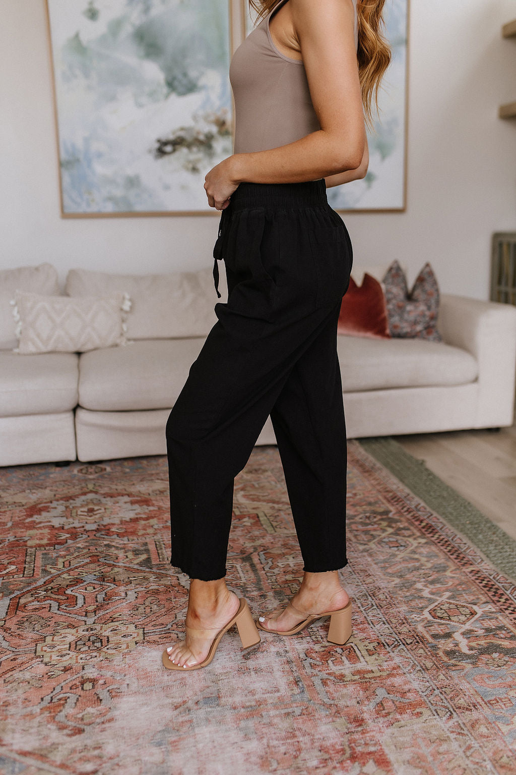 Love Me Dearly High Waisted Pants in Black - Lavish Fix