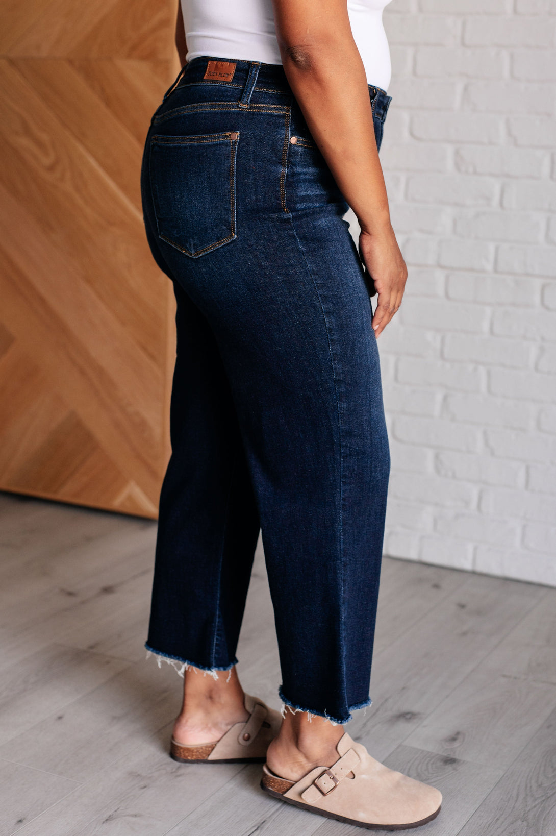 Madeline High Rise Cropped Wide Leg Jeans - Lavish Fix