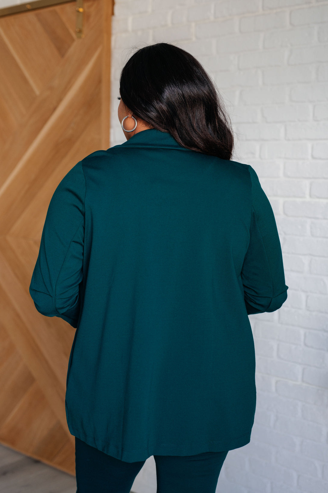 Magic 3/4 Blazer in Hunter Green - Lavish Fix