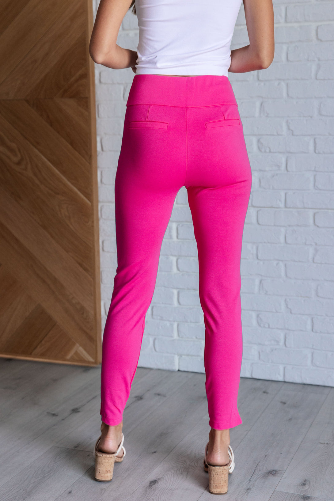 Magic Skinny 28" Pants in Hot Pink - Lavish Fix