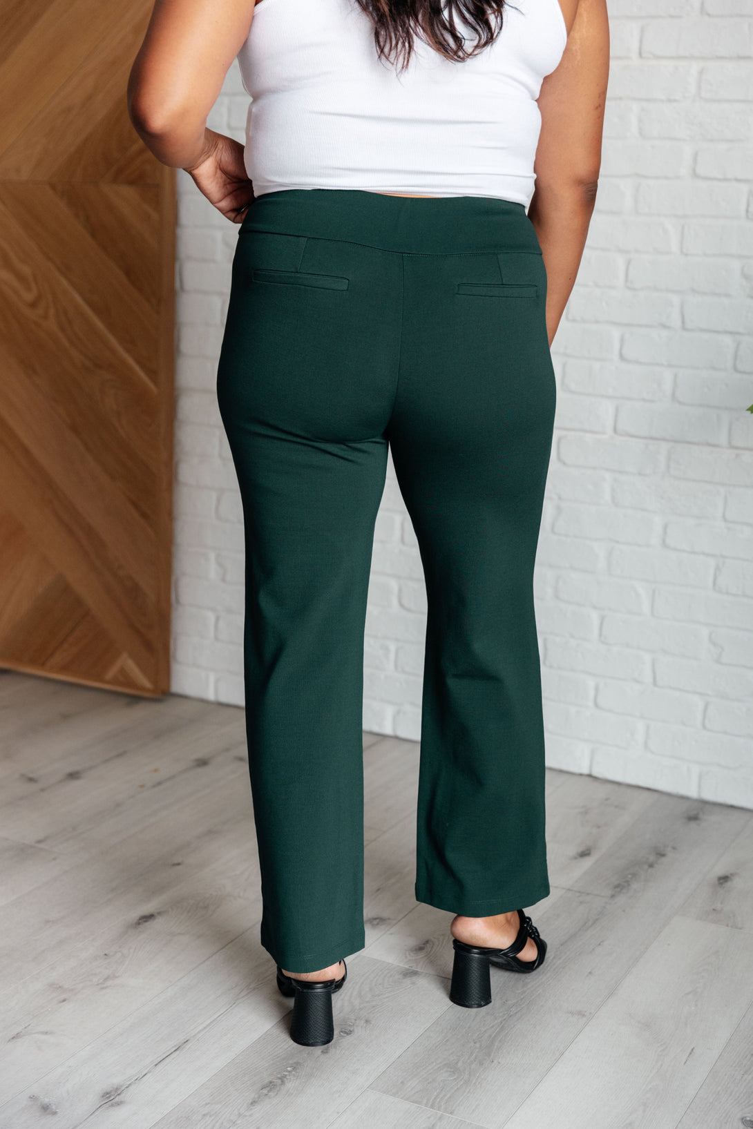 Magic Straight Pants in Hunter Green - Lavish Fix