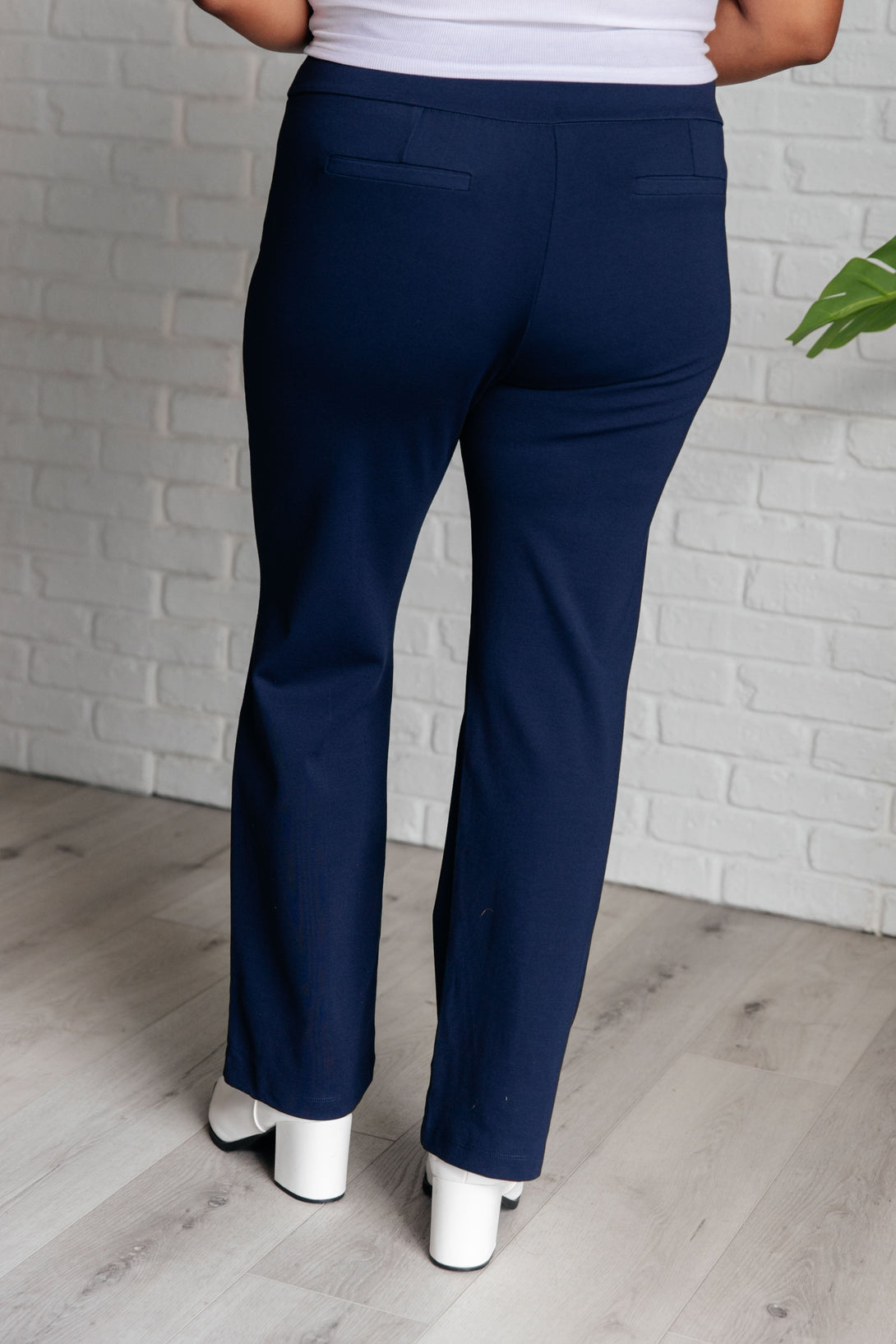 Magic Straight Pants in Navy - Lavish Fix