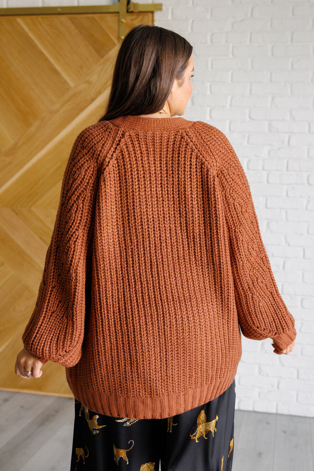 Maybe Monday Cardigan in Chestnut - Lavish Fix