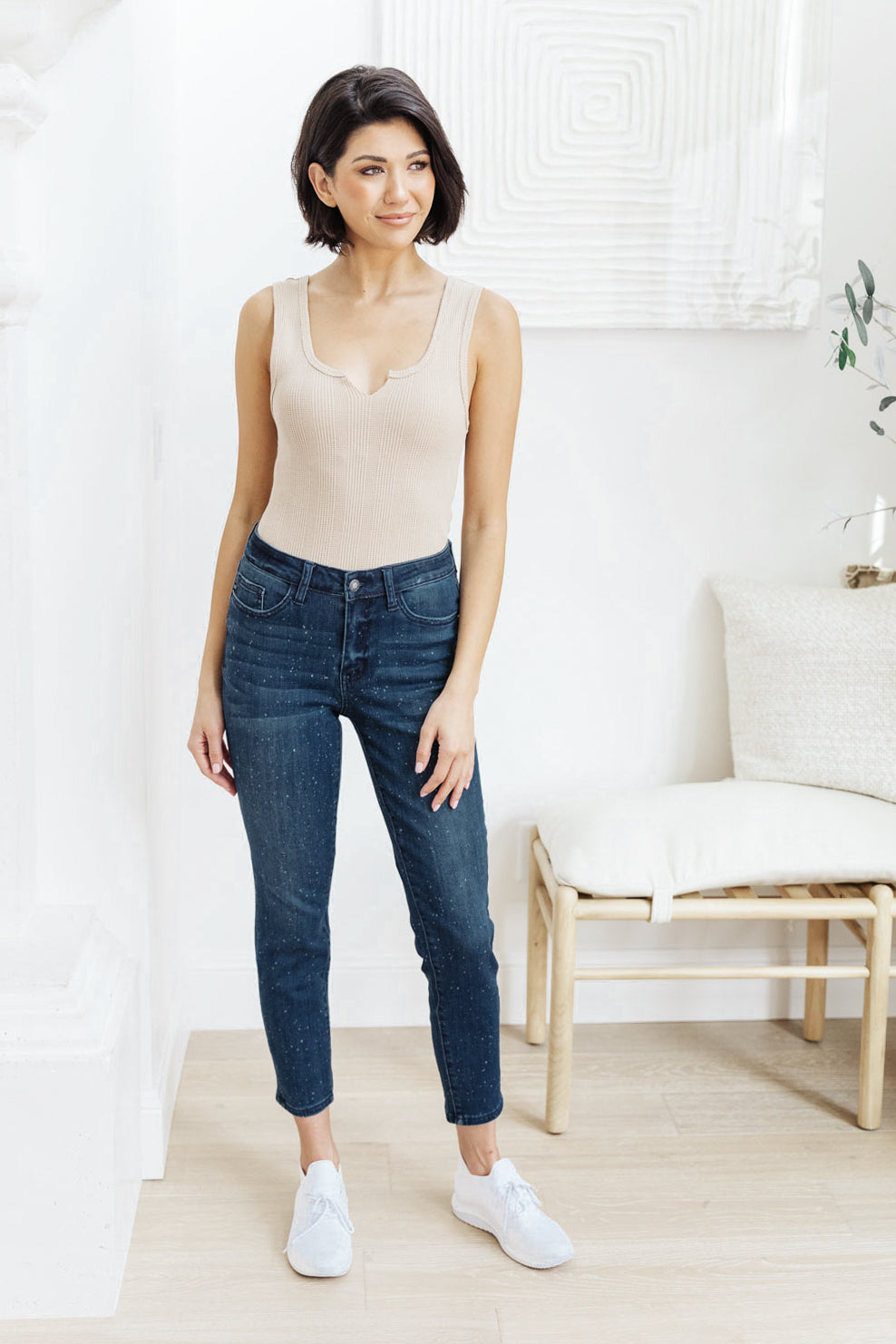 Mid-Rise Relaxed Fit Mineral Wash Jeans - Lavish Fix