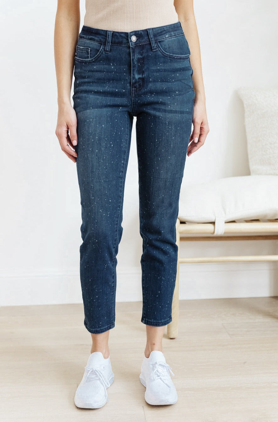 Mid-Rise Relaxed Fit Mineral Wash Jeans - Lavish Fix