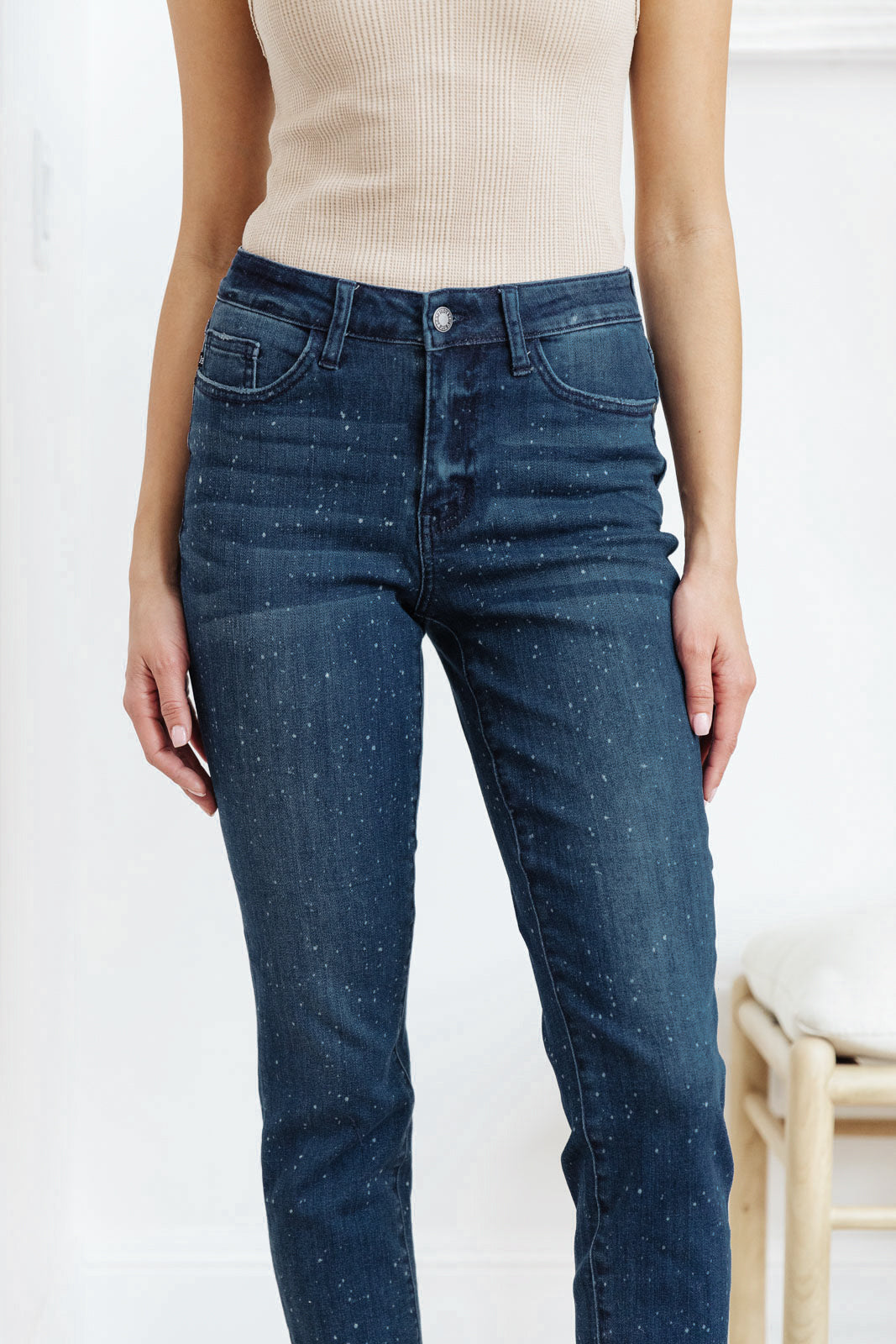 Mid-Rise Relaxed Fit Mineral Wash Jeans - Lavish Fix