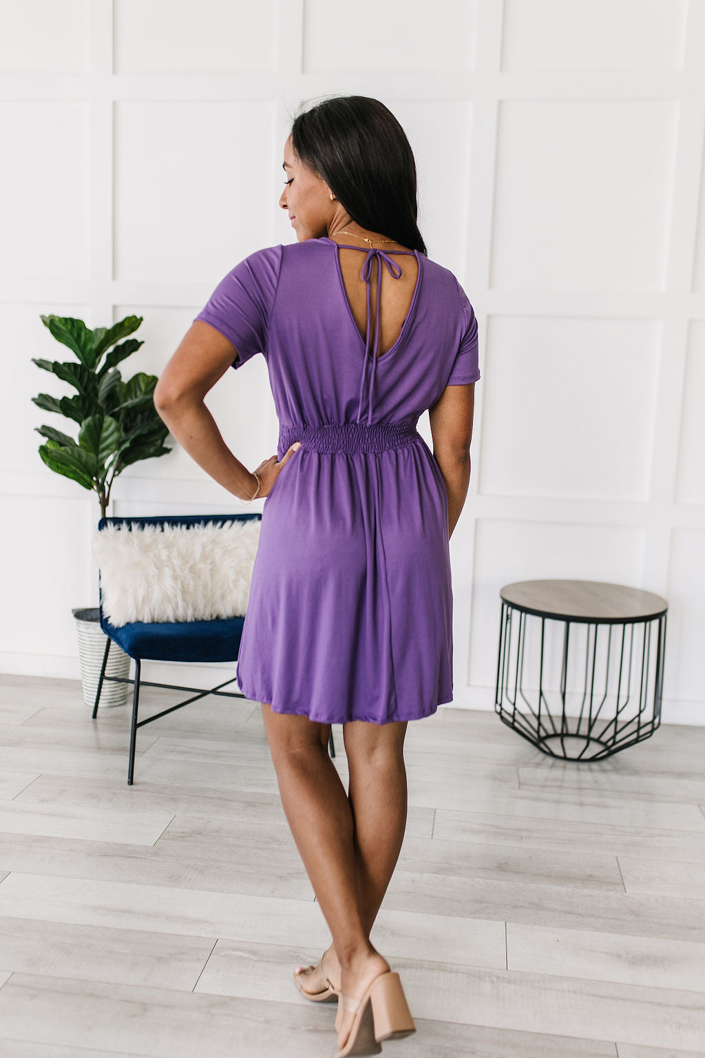 Miss Independent V-Neck Dress - Lavish Fix