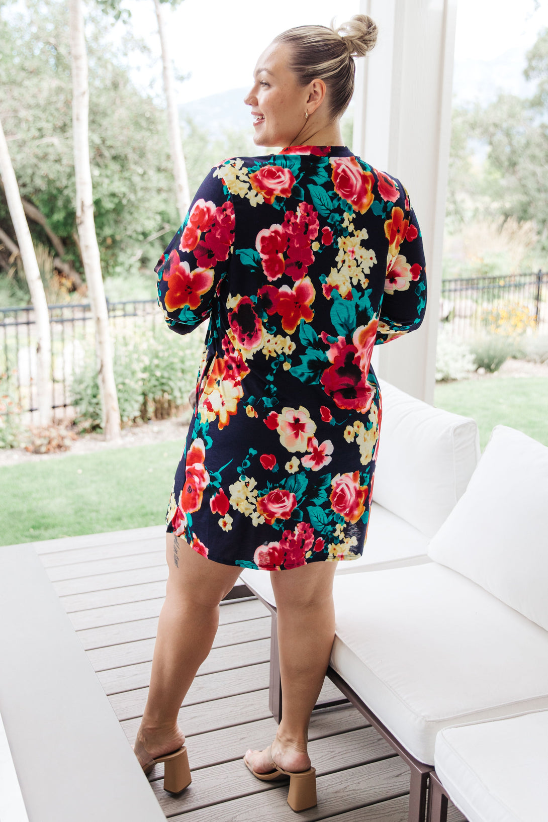 Moonlit Garden Floral Mini Dress - Lavish Fix