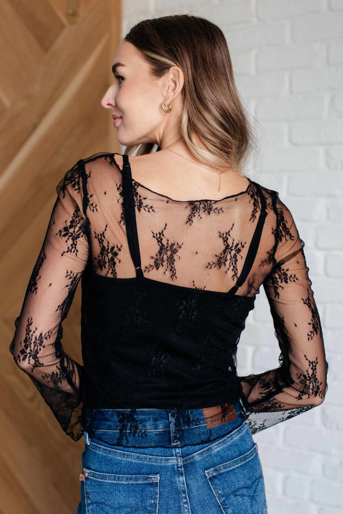 Never Sorry Lace Layering Top in Black - Lavish Fix