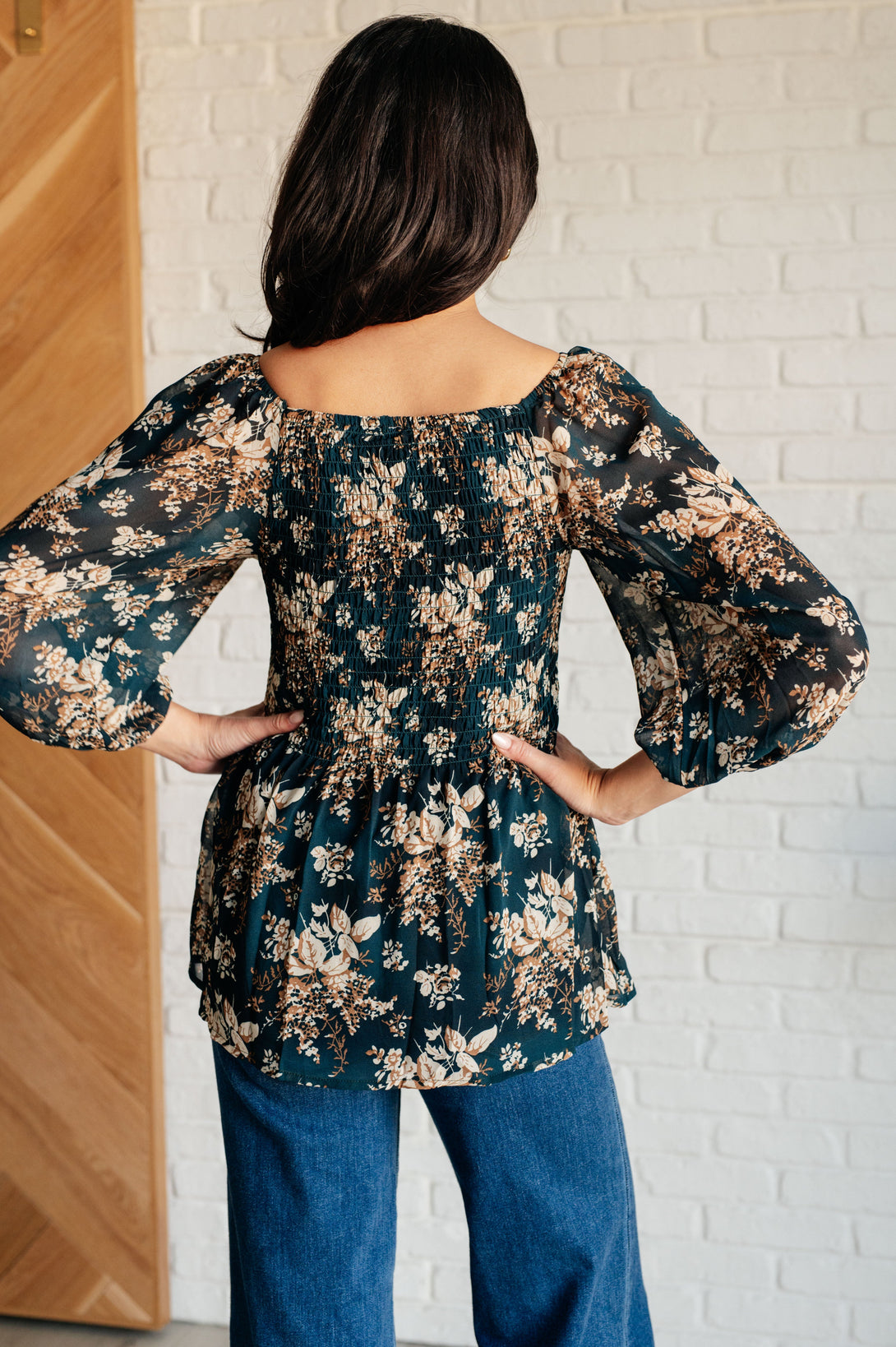 New Beginnings Square Neck Blouse - Lavish Fix