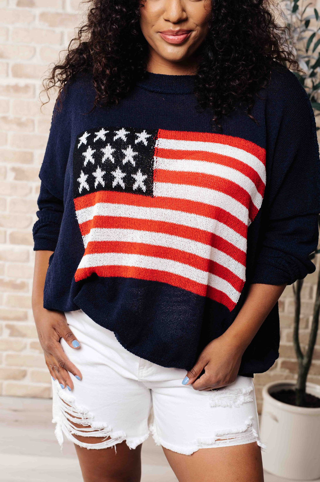 Oh Say Can You See Lightweight Pullover - Lavish Fix