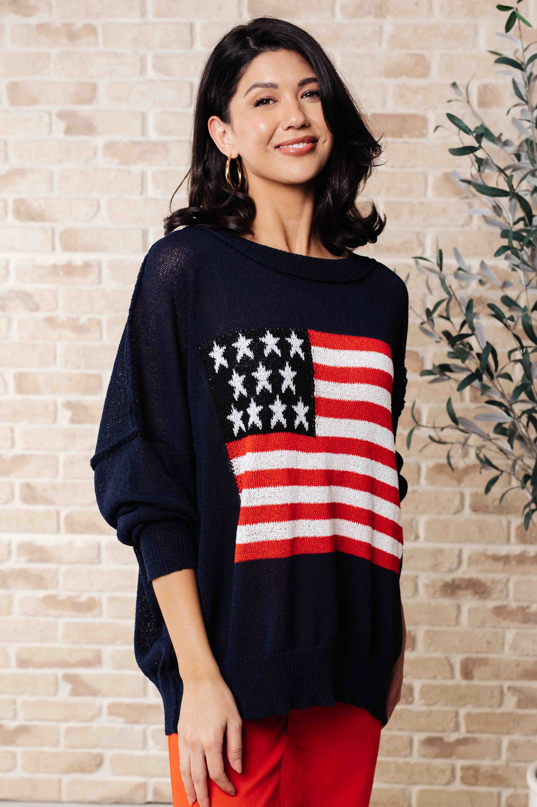 Oh Say Can You See Lightweight Pullover - Lavish Fix