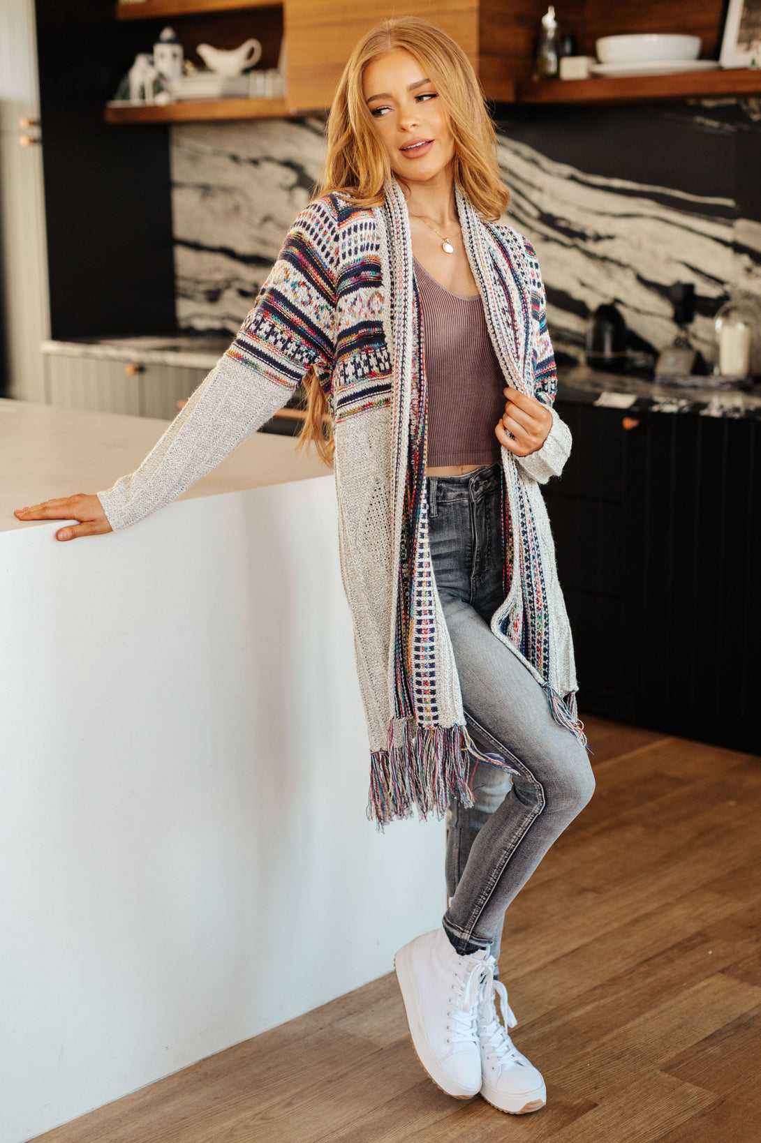 Oh So Lucky Fringe Cardigan - Lavish Fix