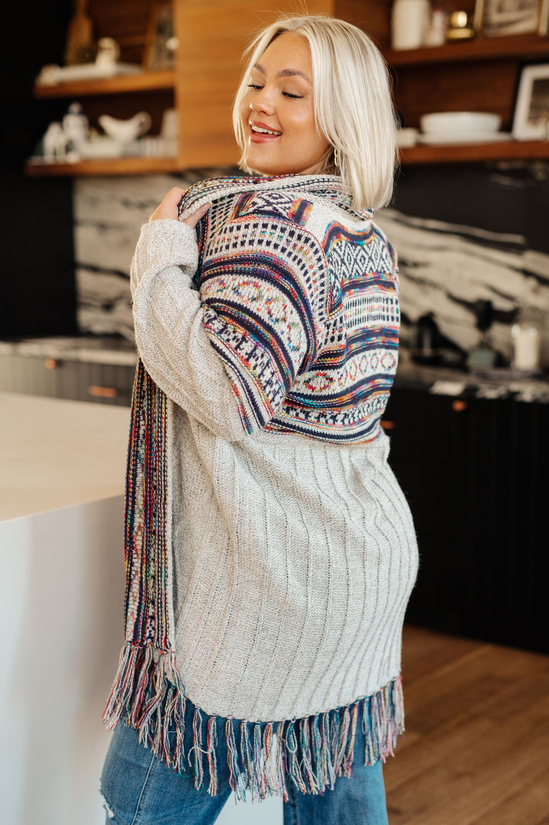 Oh So Lucky Fringe Cardigan - Lavish Fix