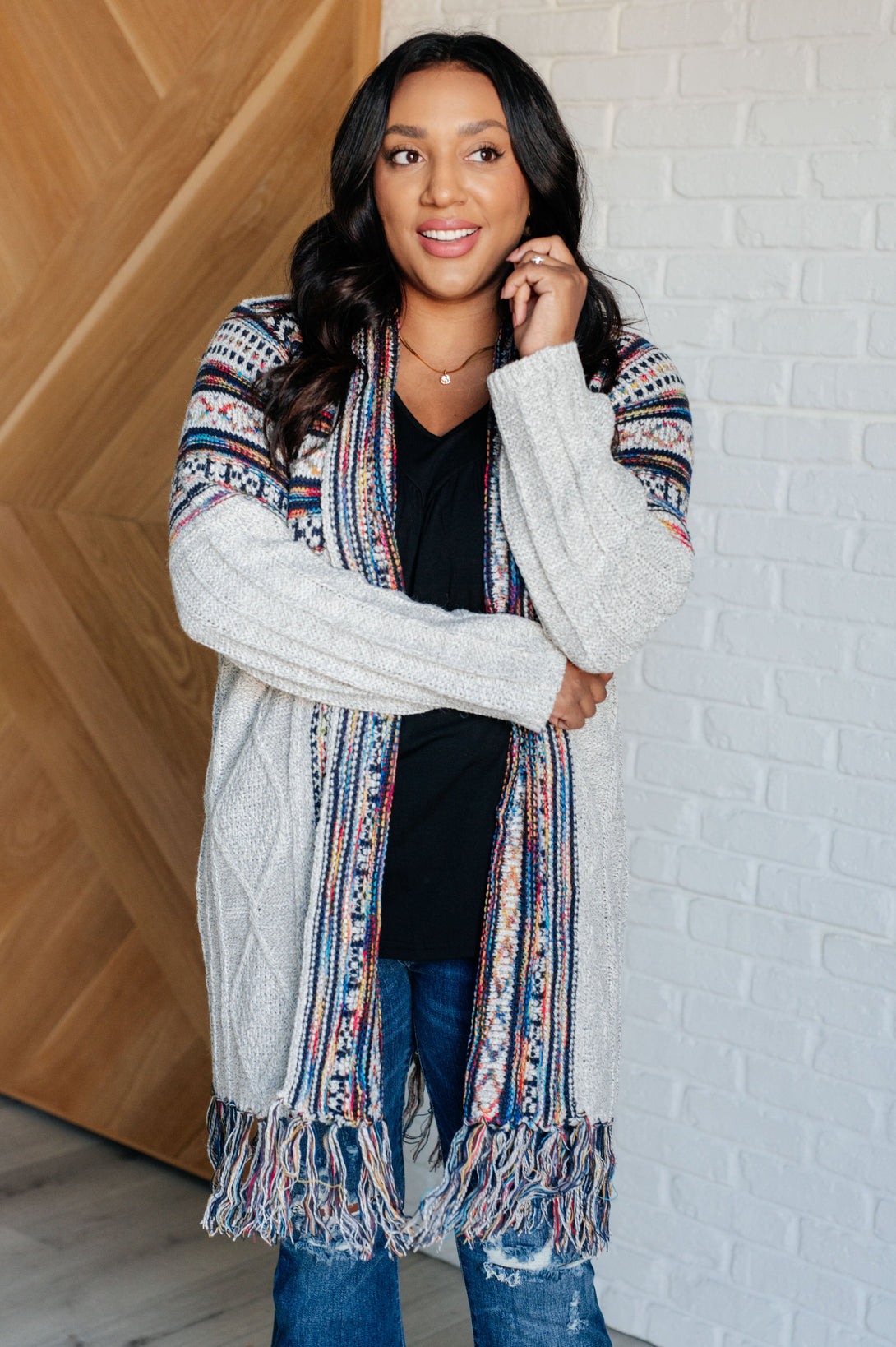 Oh So Lucky Fringe Cardigan - Lavish Fix