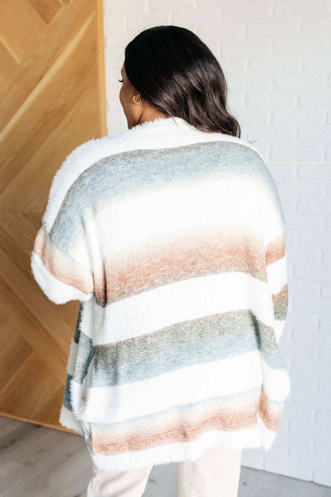 Ombre Feelings Striped Cardigan - Lavish Fix