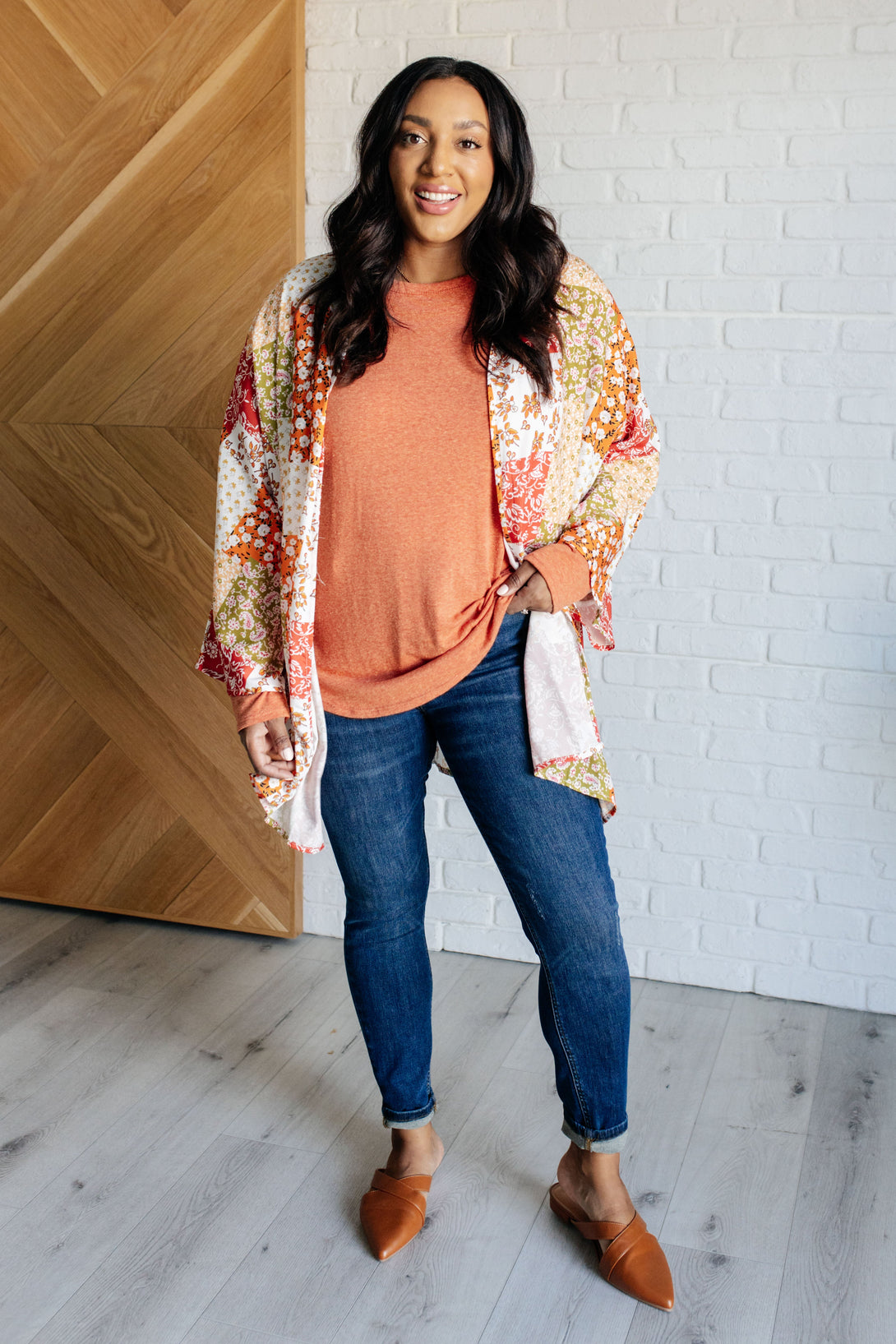 Patchwork of Feelings Mixed Floral Kimono - Lavish Fix