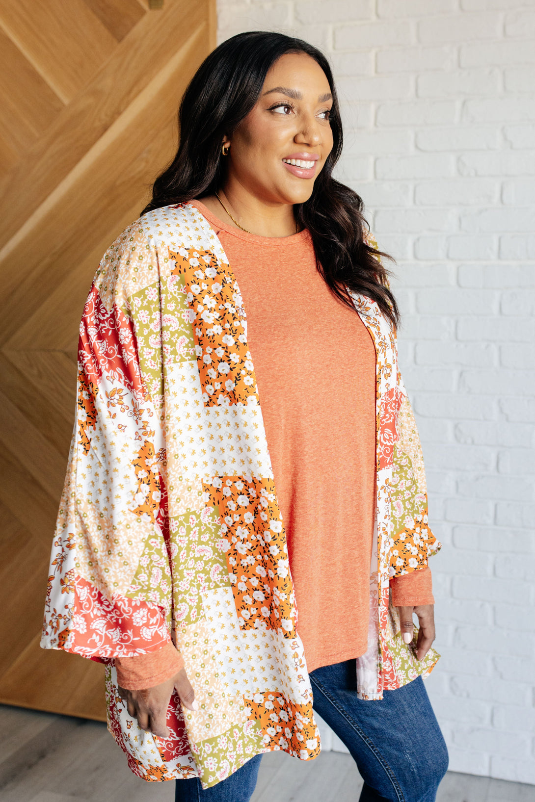 Patchwork of Feelings Mixed Floral Kimono - Lavish Fix