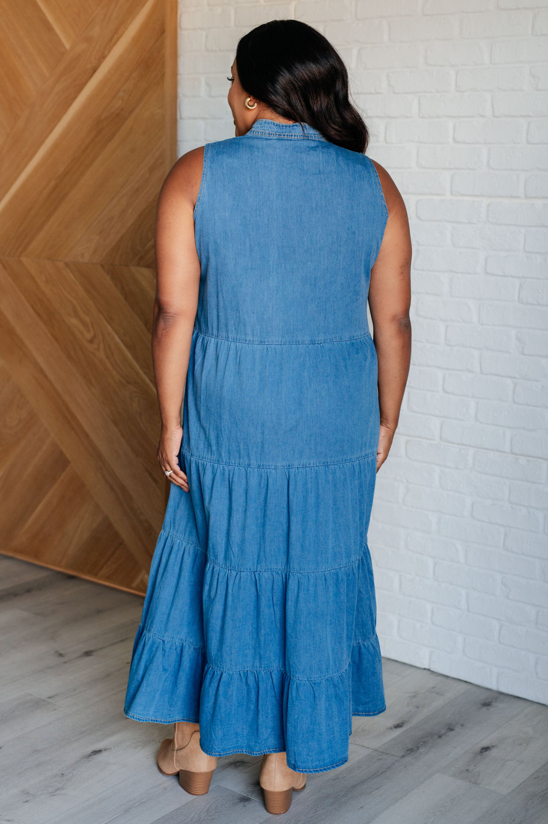 Perfect Choice Denim Maxi Dress - Lavish Fix