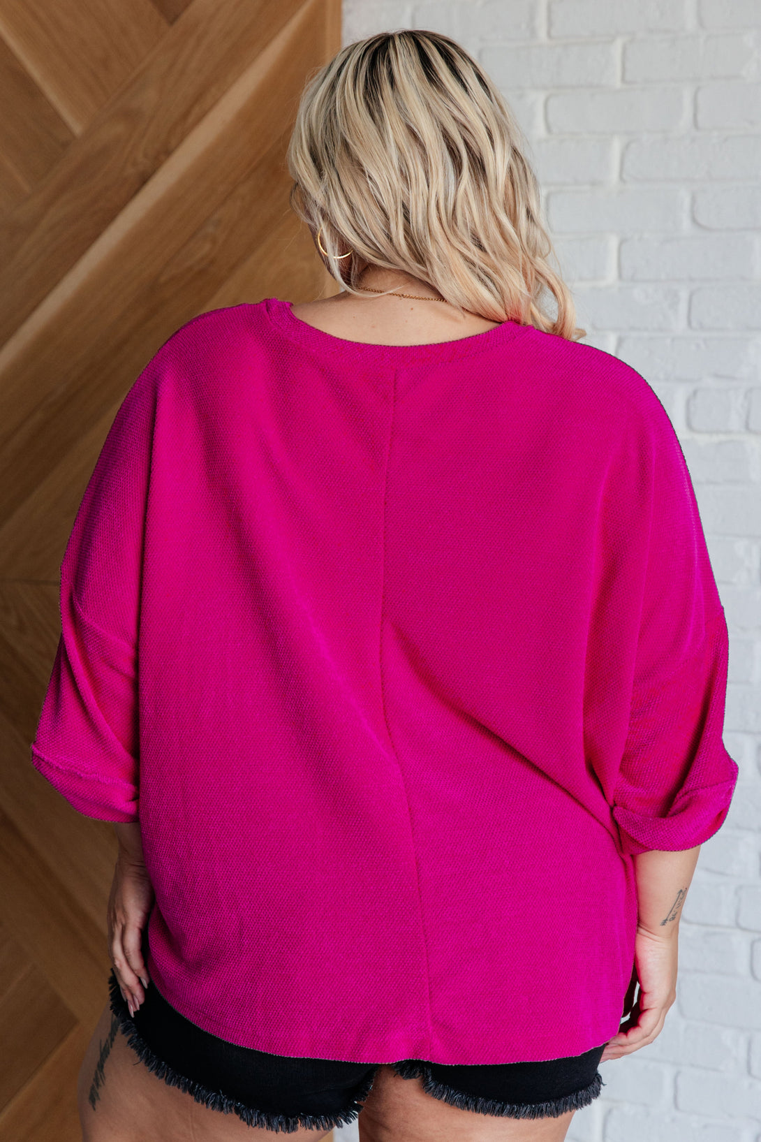 Pink Thoughts Chenille Blouse - Lavish Fix