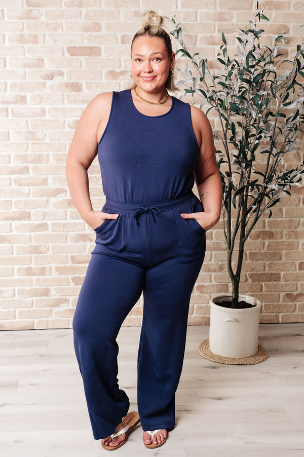 Rest Day Straight Leg Jumpsuit - Lavish Fix