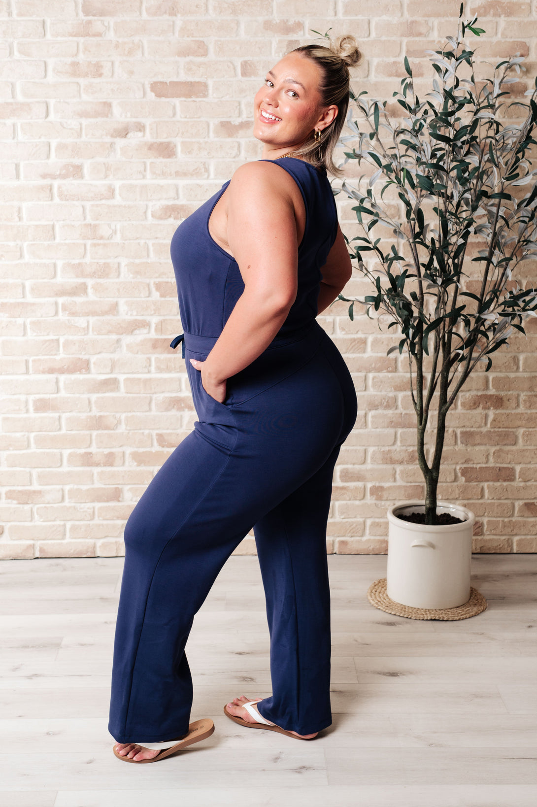 Rest Day Straight Leg Jumpsuit - Lavish Fix