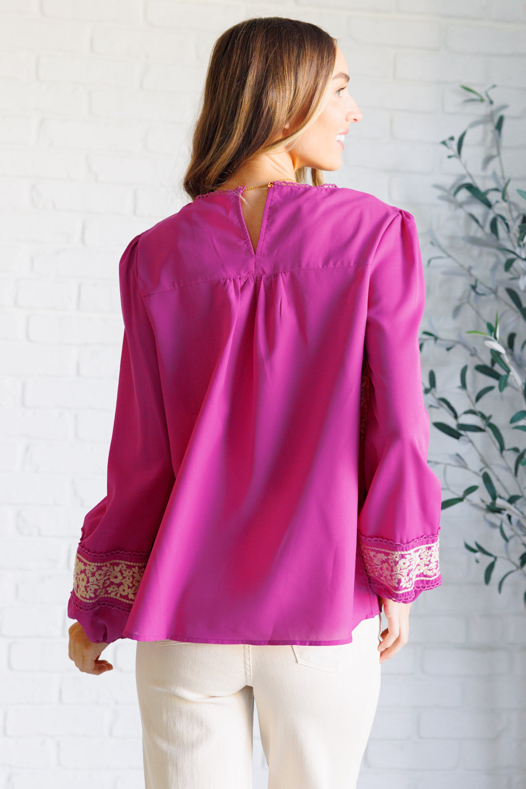 Rodeo Queen Embroidered Blouse - Lavish Fix