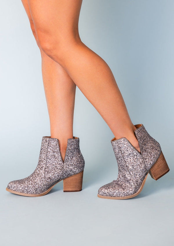 Fiera Booties in Pewter - Lavish Fix