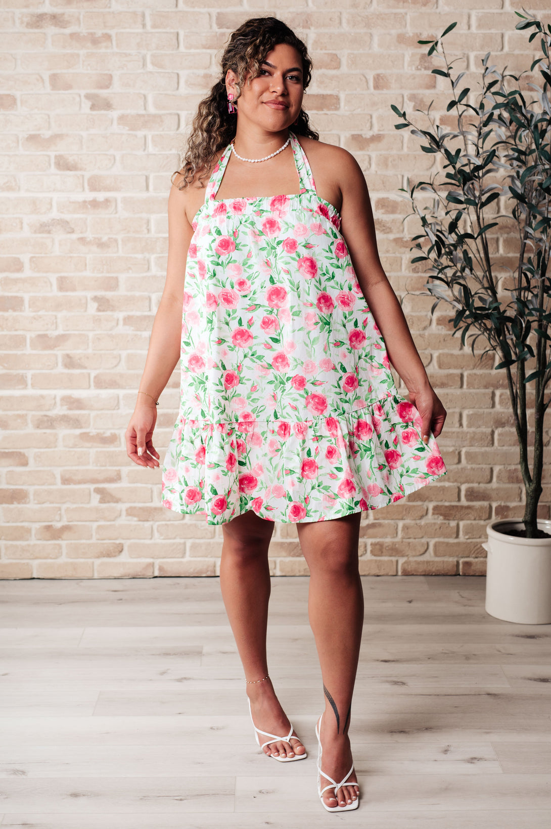 Soul Tied Floral Dress in Pink - Lavish Fix