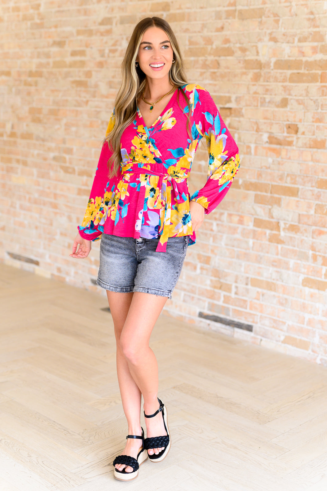 Spring to Be Sprung V-Neck Floral Blouse - Lavish Fix