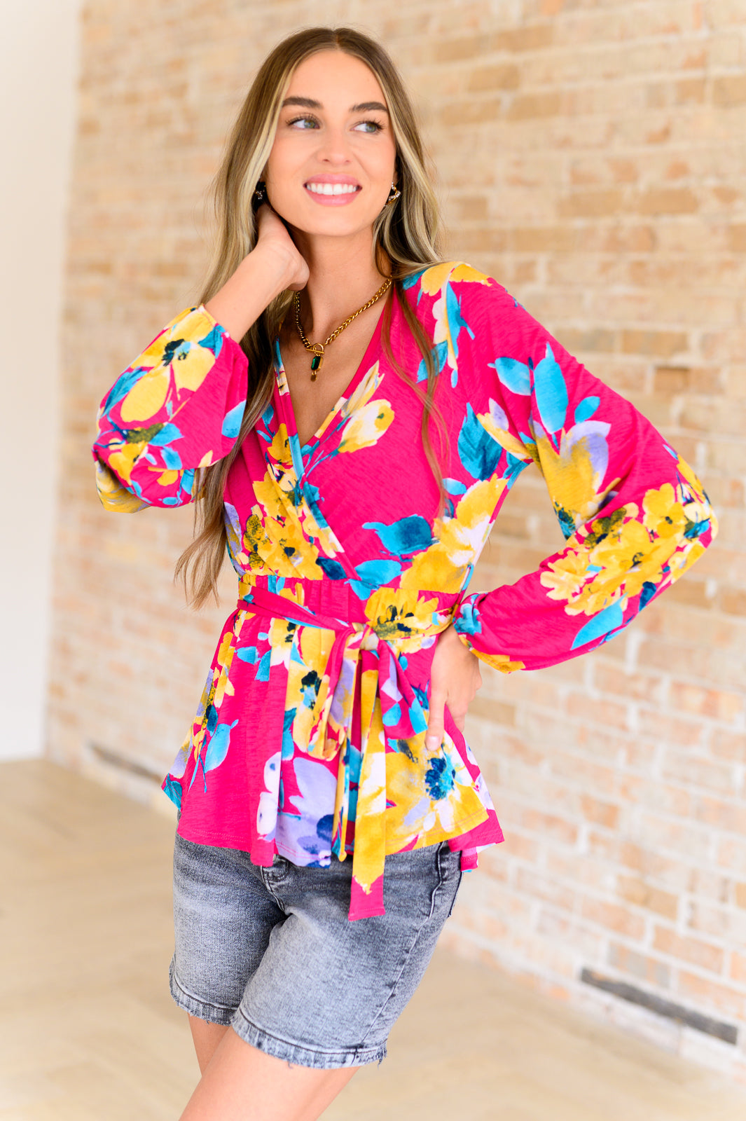 Spring to Be Sprung V-Neck Floral Blouse - Lavish Fix