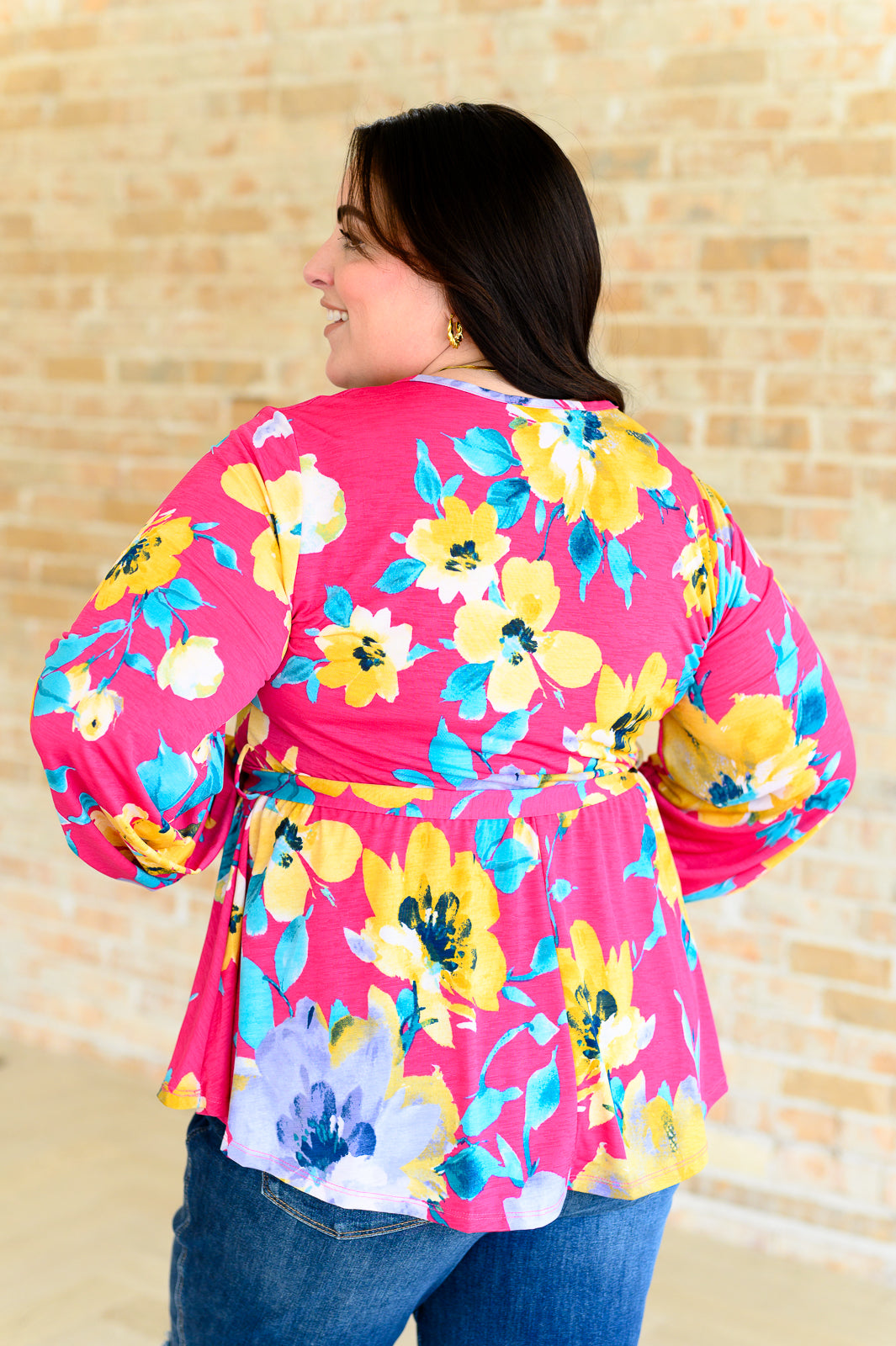 Spring to Be Sprung V-Neck Floral Blouse - Lavish Fix