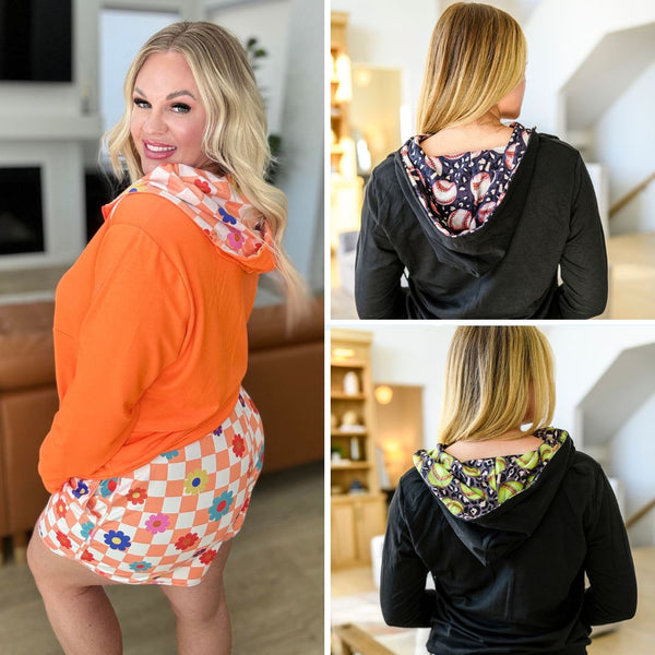 Audre Half Zip Hoodie in Three Prints - Lavish Fix