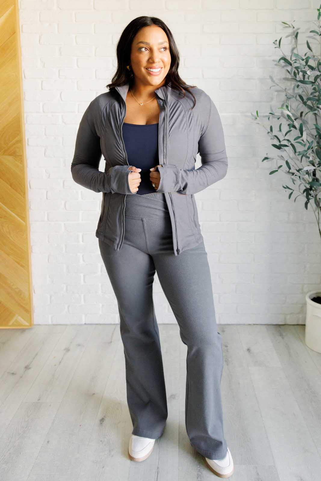 Staying Swift Activewear Jacket in Titanium - Lavish Fix