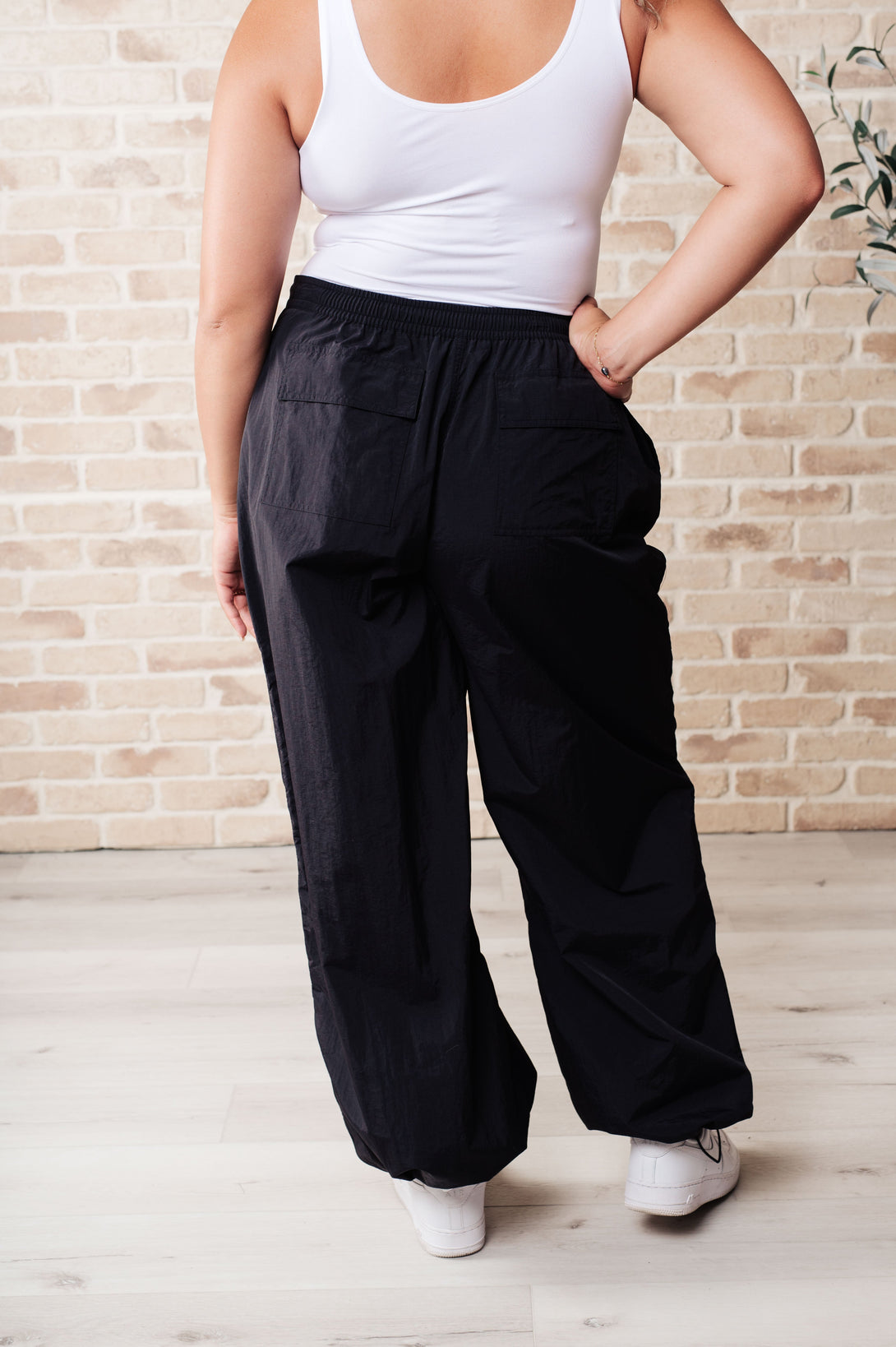 Step Up Joggers in Black - Lavish Fix